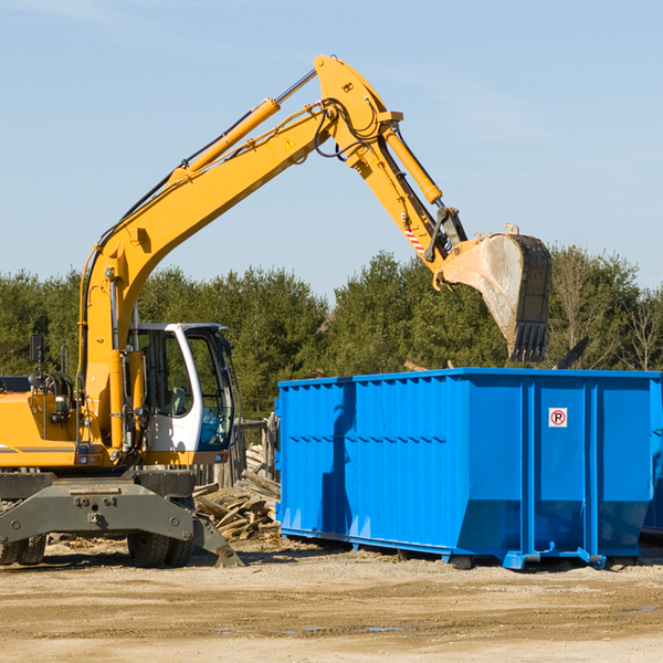 are there any restrictions on where a residential dumpster can be placed in Underwood ND